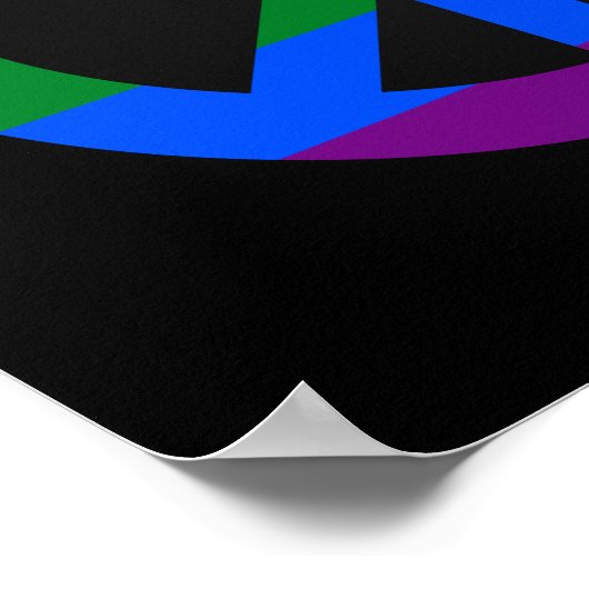 LGBT-Flaggen-Plakat Poster (Ecke)