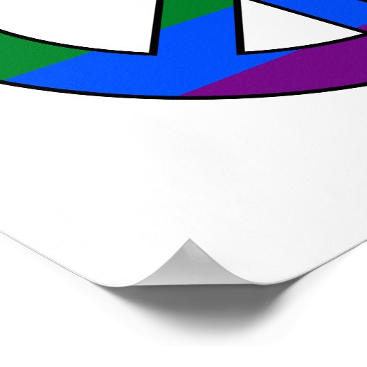 LGBT-Flaggen-Plakat Poster (Ecke)