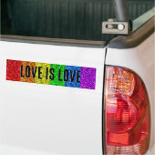 LGBT-Flaggenbelebung mit Sparkle-Liebe anpassen Autoaufkleber (Auf Lkw)