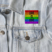 LGBT-Flaggenbelebung mit Sparkle-Liebe anpassen Button (Beispiel)