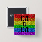 LGBT-Flaggenbelebung mit Sparkle-Liebe anpassen Button (Vorne & Hinten)