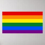 LGBT-Flaggenmauer Poster (Vorne)