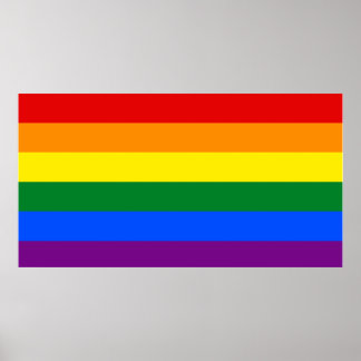 LGBT-Flaggenmauer Poster