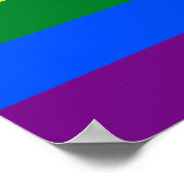 LGBT-Flaggenplakat Poster (Ecke)