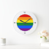 LGBT-Flaggenuhren Große Wanduhr (Zuhause)