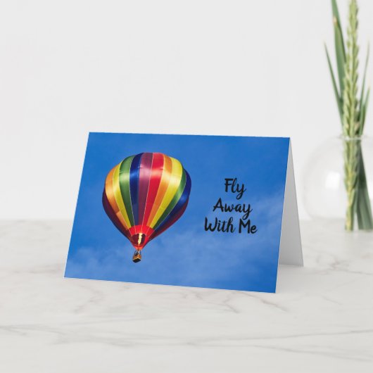 LGBT Fliegen wir weg Karte (Vorderseite)