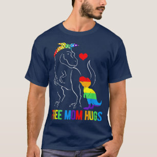 LGBT Freie Mama Hugs Dinosaur Re Mamasaurus Ally R T-Shirt