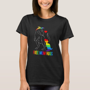 Lgbt Freie Mama Hugs Dinosaur Rex Mamasaurus Ally  T-Shirt