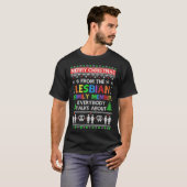 LGBT Frohe Weihnachten von Lesben Tante Familie Ug T-Shirt (Vorne ganz)