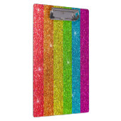 LGBT Funkelnd Rainbow Glitzer Lehrer im Klassenzim Klemmbrett (Rechts)