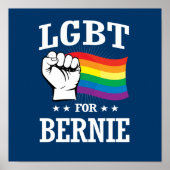 LGBT FÜR BERNIE SANDERS POSTER (Vorne)