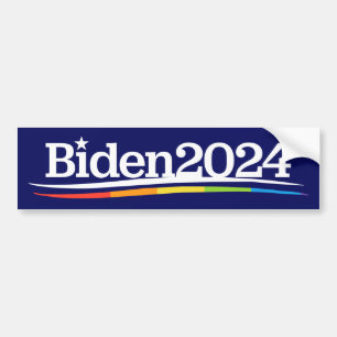 LGBT für Biden 2024 LGBTQIA Autoaufkleber