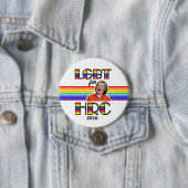 LGBT für Hillary Button (Beispiel)
