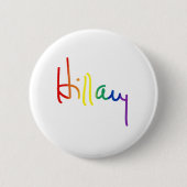 LGBT für HILLARY CLINTON Button (Vorderseite)