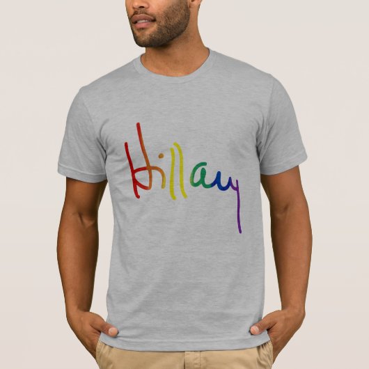 LGBT für Hillary Clinton T-Shirt (Vorderseite)