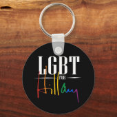 LGBT FÜR HILLARY -.pnng Schlüsselanhänger (Vorderseite)