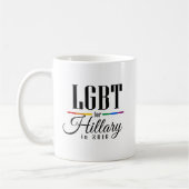 LGBT FÜR HILLARY —.pnnn Kaffeetasse (Links)