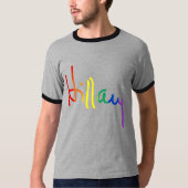 LGBT für Hillary - Regenbogen-Flagge - T-Shirt (Vorderseite)