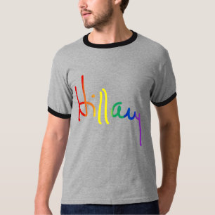 LGBT für Hillary - Regenbogen-Flagge - T-Shirt