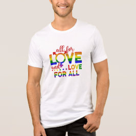 LGBT für Liebe, Liebe für alle Tri-Blend Shirt