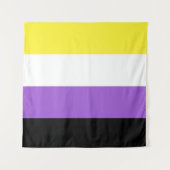 LGBT für nicht binäre Flag Wandteppich (Vorderseite (Horizontal))