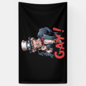 LGBT Gay Ally Pride Monat Funny Banner (Vertikal)
