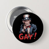LGBT Gay Ally Pride Monat Funny Button (Vorne & Hinten)