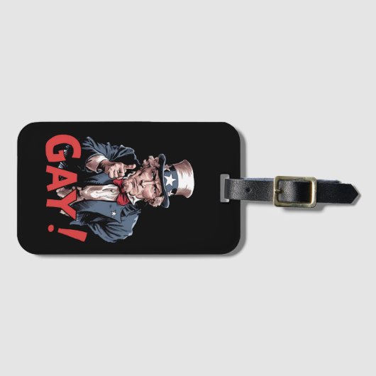 LGBT Gay Ally Pride Monat Funny Gepäckanhänger (Vorderseite (Horizontal))