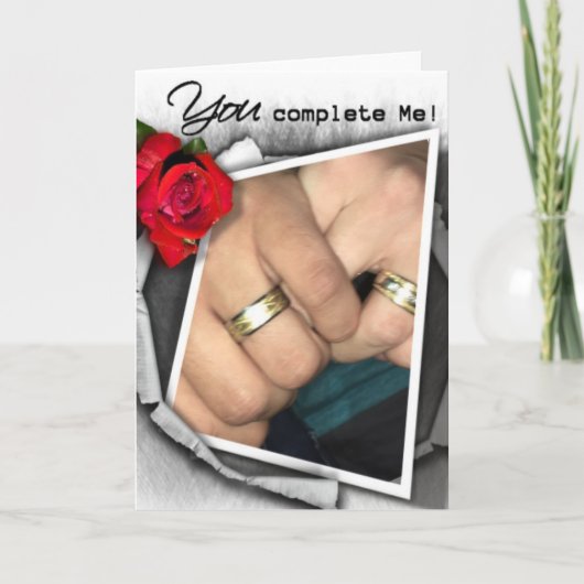 LGBT Gay Anniversary Card. Einblenden Karte (Vorderseite)