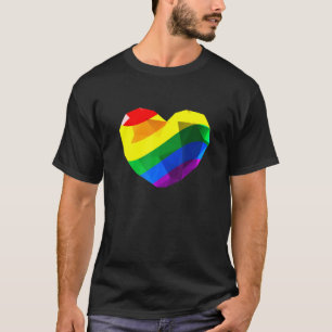 Lgbt Gay Lesbian CD Pride 3d Herz T-Shirt