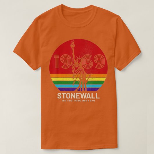 LGBT Gay Lesbian Pride 50 Jubiläum Pride Mont T-Shirt (Design vorne)