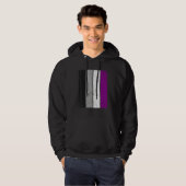 LGBT Gay Lesbian Pride Support LGBTQ Flag Asexual Hoodie (Vorne ganz)