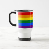LGBT-Gay Pride 6-Streifen-Regenbogenflagge Reisebecher (Links)