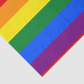 LGBT-Gay Pride 6-Streifen-Regenbogenflagge Seidenpapier (Ausschnitt)