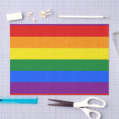 LGBT-Gay Pride 6-Streifen-Regenbogenflagge Seidenpapier (Handwerk)