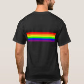 LGBT-Gay Pride Basic 6-Farbreglerbogen T-Shirt (Rückseite)