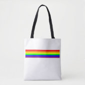 LGBT-Gay Pride Basic 6-Farbreglerbogen Tasche (Vorderseite)