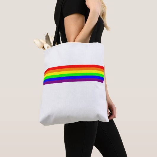 LGBT-Gay Pride Basic 6-Farbreglerbogen Tasche (Von Nahem)
