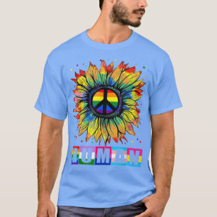 LGBT-Gay Pride der menschlichen Sonnenblume, LGBT- T-Shirt
