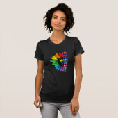 LGBT-Gay Pride der menschlichen Sonnenblume, LGBT T-Shirt (Vorne ganz)