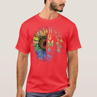 LGBT-Gay Pride der menschlichen Sonnenblume Monat  T-Shirt