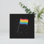 LGBT Gay Pride Equality Flag Gift Einladung (Stehend Vorderseite)