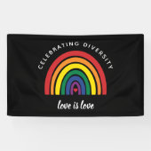 LGBT-Gay Pride feiert Diversity Liebe ist Liebe Banner (Horizontal)