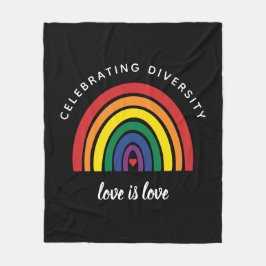 LGBT-Gay Pride feiert Diversity Liebe ist Liebe Fleecedecke