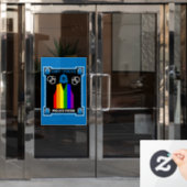 LGBT+ Gay Pride Fensteraufkleber (Büro Tür)