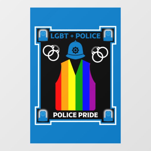 LGBT+ Gay Pride Fensteraufkleber (Blatt)