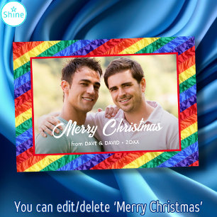 LGBT-Gay Pride-Flag-Regenbogen-Flag Benutzerdefini Feiertagskarte