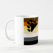 LGBT-Gay Pride-Flagge der Gemeinschaft für Bären u Kaffeetasse (Links)