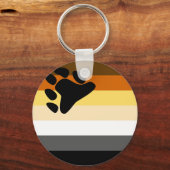 LGBT-Gay Pride-Flagge der Gemeinschaft für Bären u Schlüsselanhänger (Vorderseite)