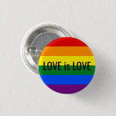lgbt Gay Pride-Flaggenfeminist widersetzen sich Button (Vorne & Hinten)
